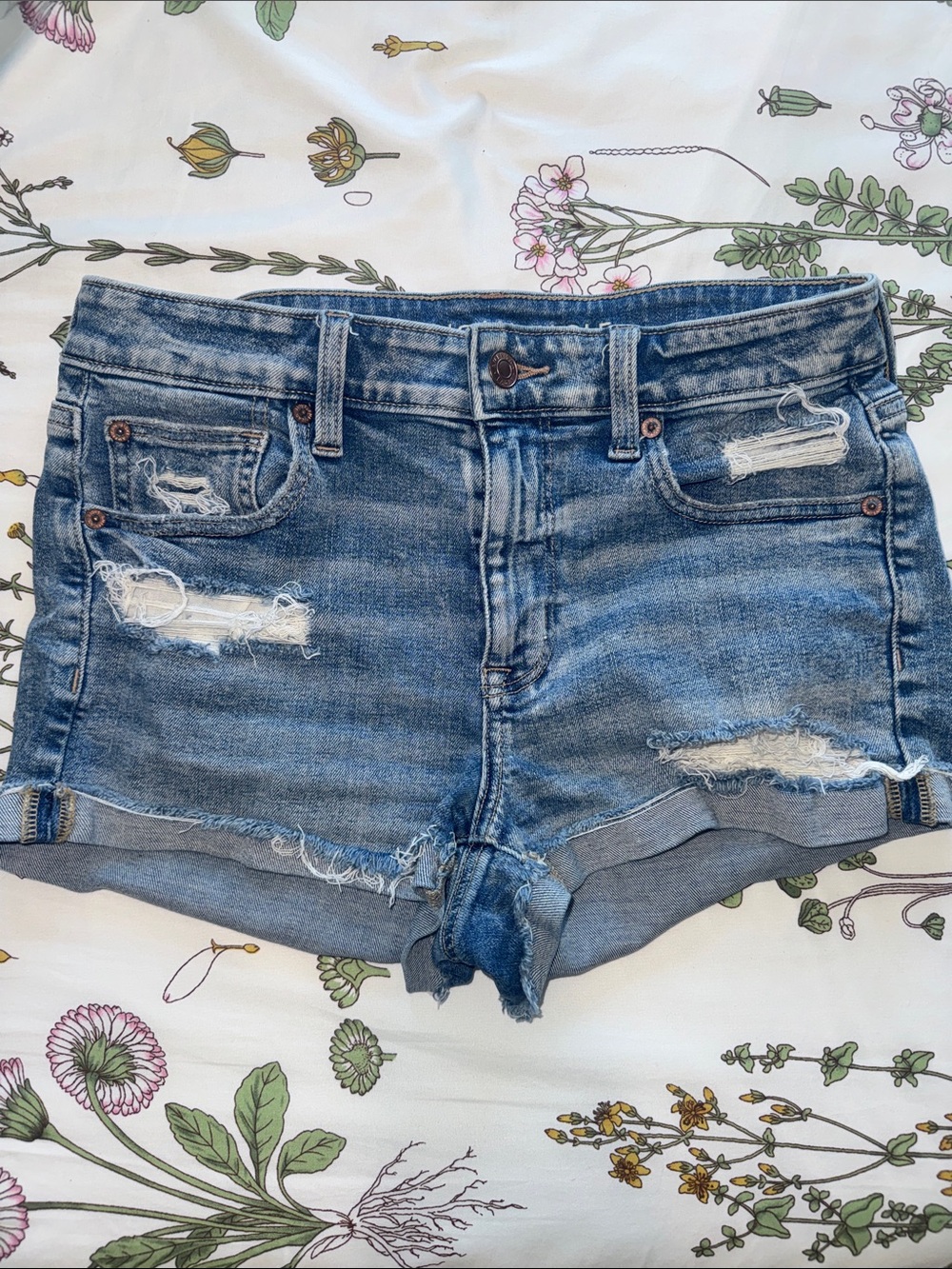 AEO High Rise Stretch Shortie (Used)